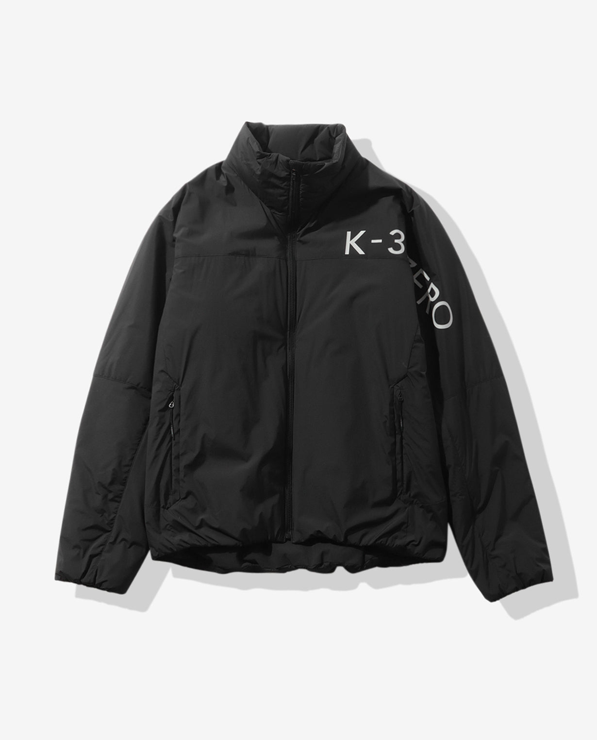 0_060_V スリット入りストレッチ中綿 スタンドカラーブルゾン