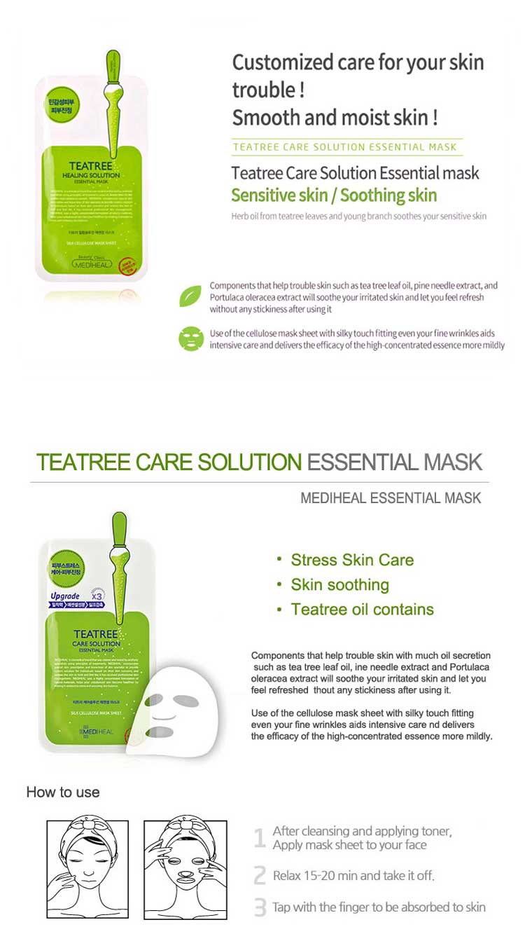 Mediheal Teatree Care Solution Essential Mask Ex – K-Beauty US