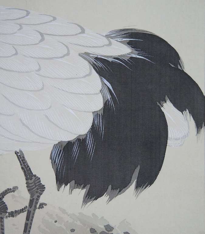 山田秋坪 松鶴迎齢図 | 掛軸(掛け軸)販売／表装ご依頼は掛軸いっぷく