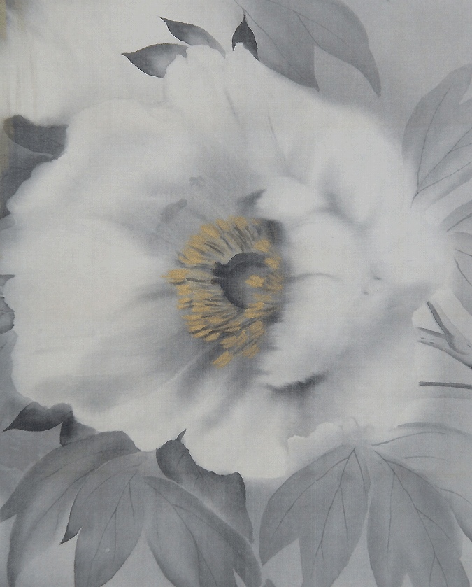 佐藤耕寛 牡丹 | 掛軸(掛け軸)販売／表装ご依頼は掛軸いっぷく掛軸