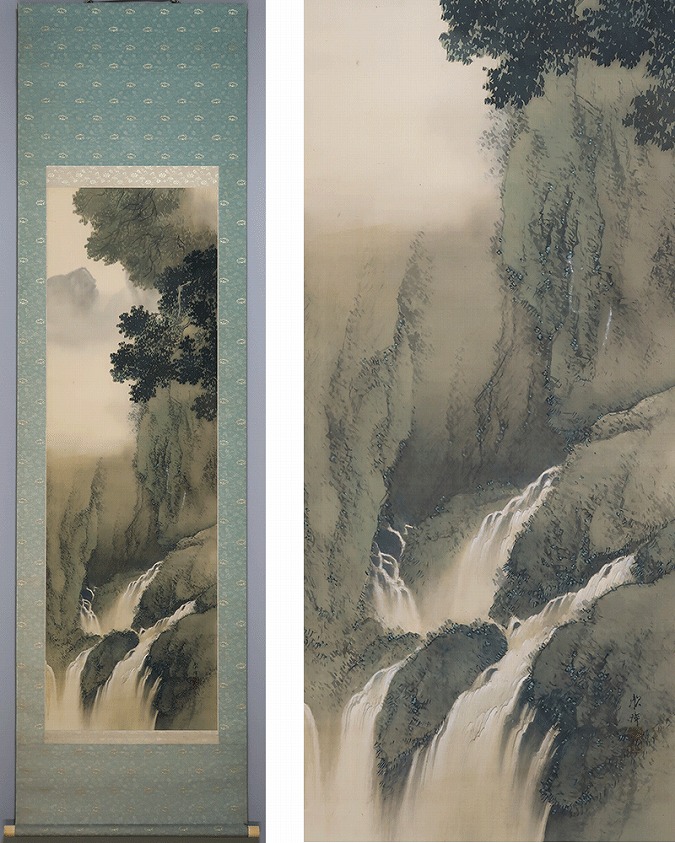 田中頼璋 渓山飛瀑圖 | 掛軸(掛け軸)販売／表装ご依頼は掛軸いっぷく
