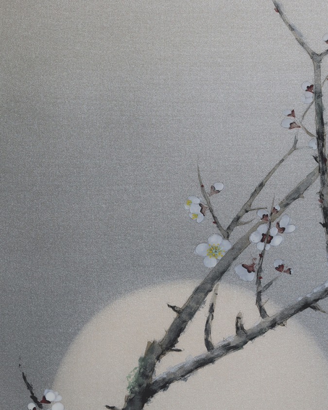 国井幸雪 梅月 | 掛軸(掛け軸)販売／表装ご依頼は掛軸いっぷく掛軸