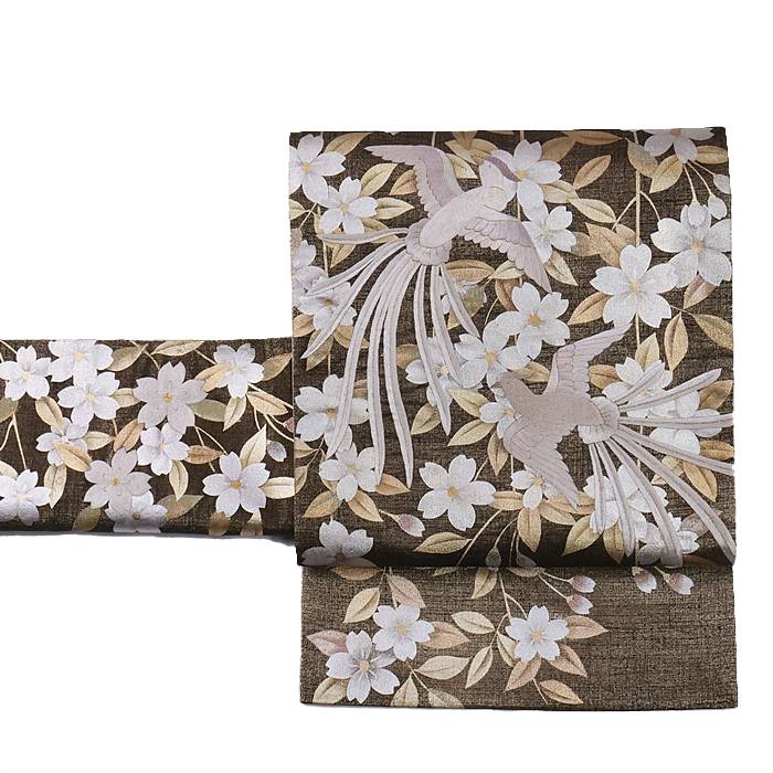 値下げ】着物の帯 刺繍袋帯（花柄）【定価85万円】 【公式通販】