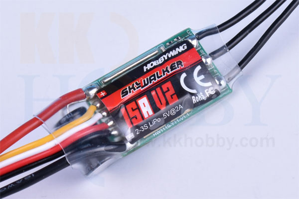 KK HOBBY 】HOBBYWING SKYWALKER 15A V2 ブラシレスESC ブラシレスESC