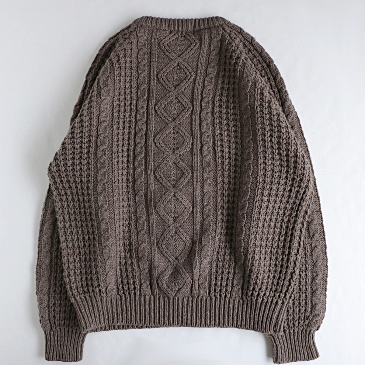 astor one フィッシャーマン アラン ニット アクリル セーター 古着