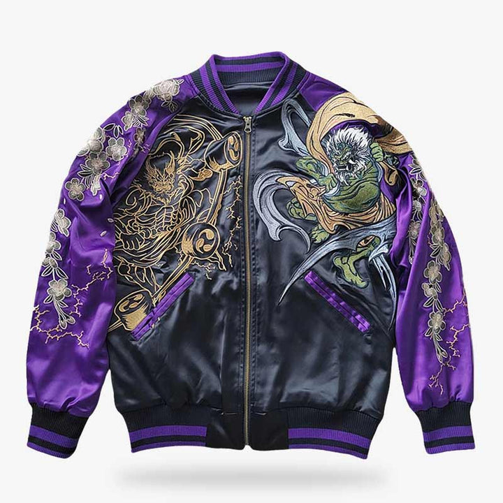 ずとまよ スカジャン Mサイズ 香辛龍 パープル ずっと真夜中でいいのに