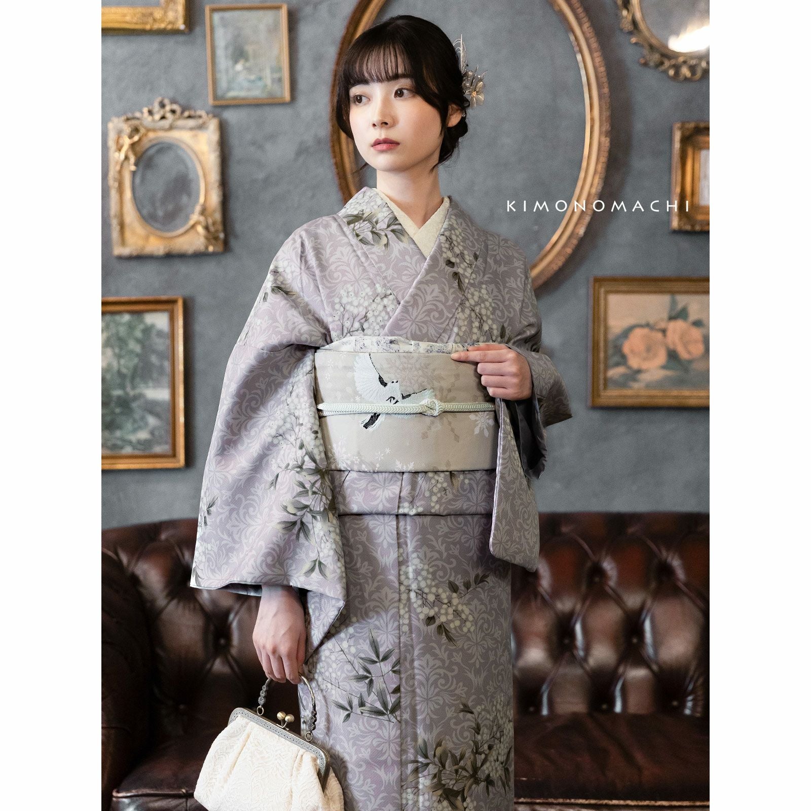 洗える着物10％OFF 3/12迄)洗える着物 セット 「袷着物＋京袋帯＋