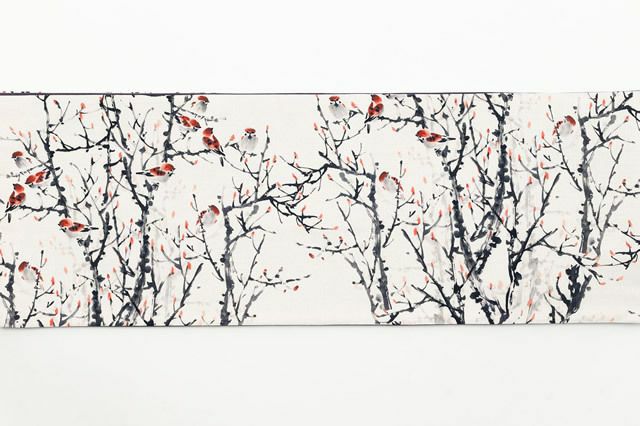 名古屋帯ーレトロMODERN京袋帯 - すずめ（綿100%） | 着物や浴衣なら和