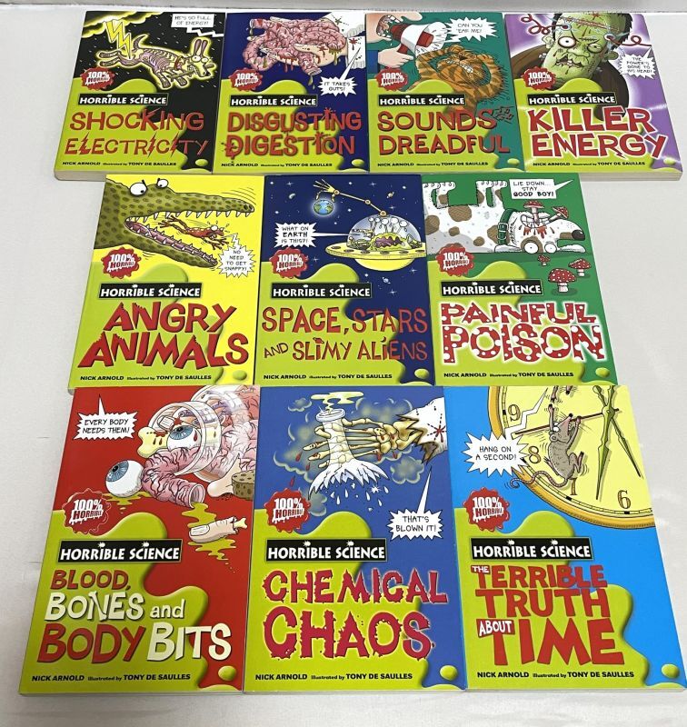 英語児童書】Horrible Science 10 Book Box Set｜科学がもっと好きに