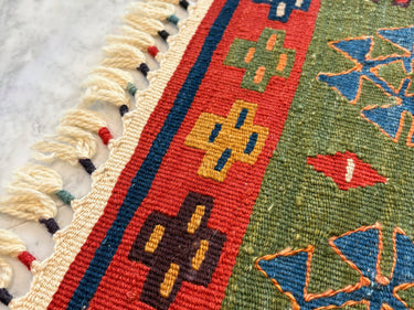 玄関マット ニューキリム トルコ・コンヤ 55×49㎝ (No.07825) – キリム