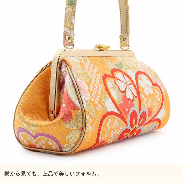 草履バッグセット 成人式 振袖用 成人用 世美庵 Lサイズ 橙 オレンジ
