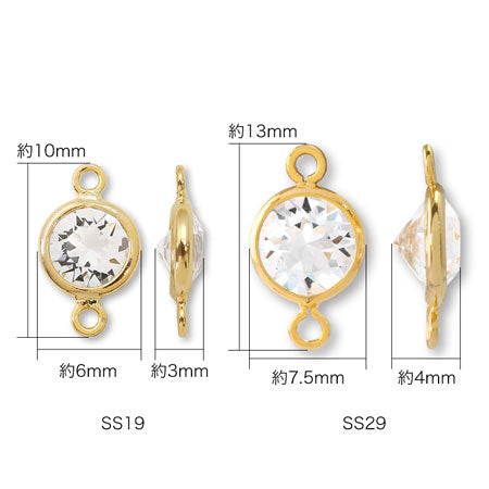 シャネルストーン ＃1088 2カン クリスタル/G – 貴和製作所オンライン