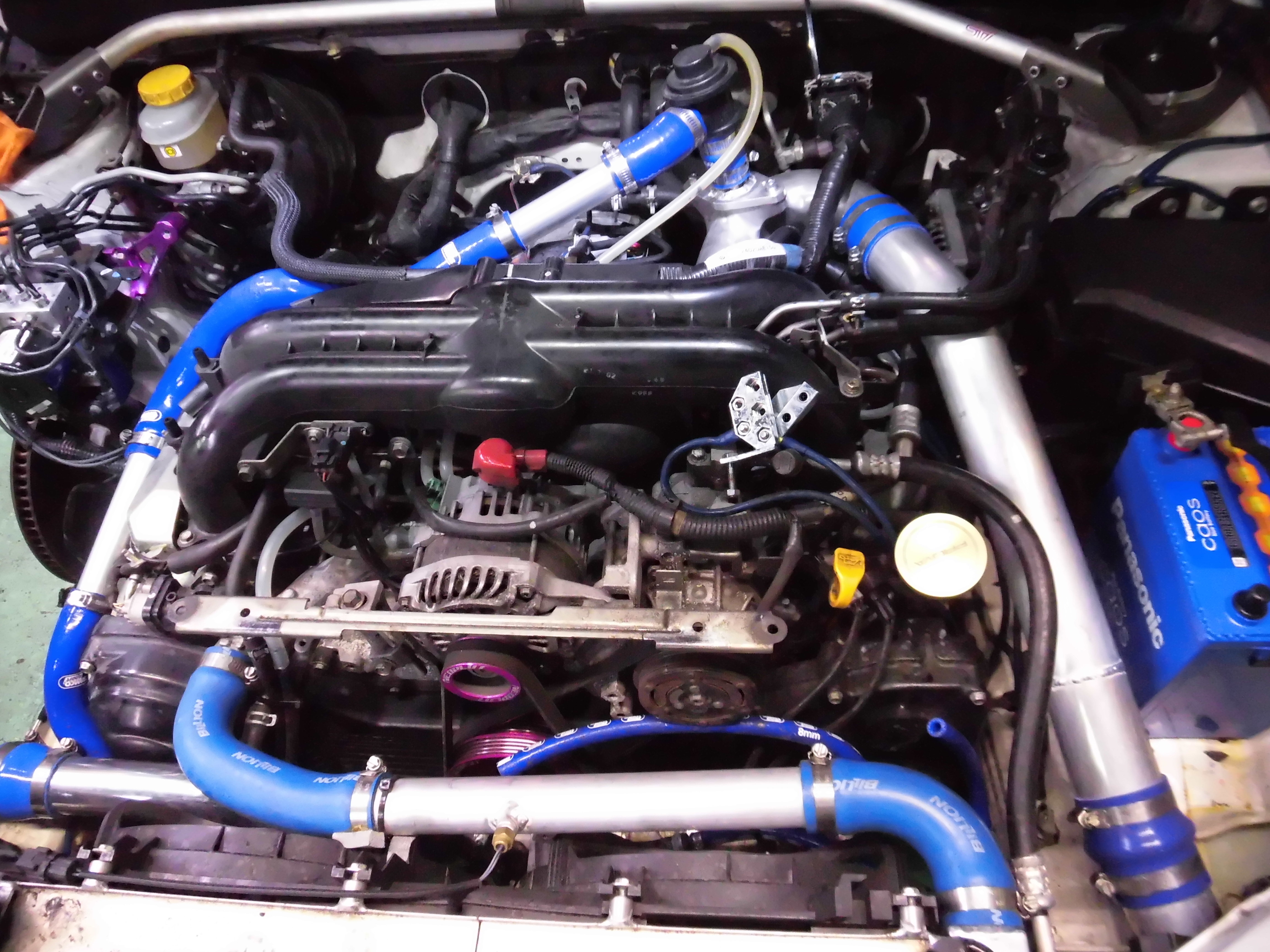 BR9レガシィ前置きインタークーラー！