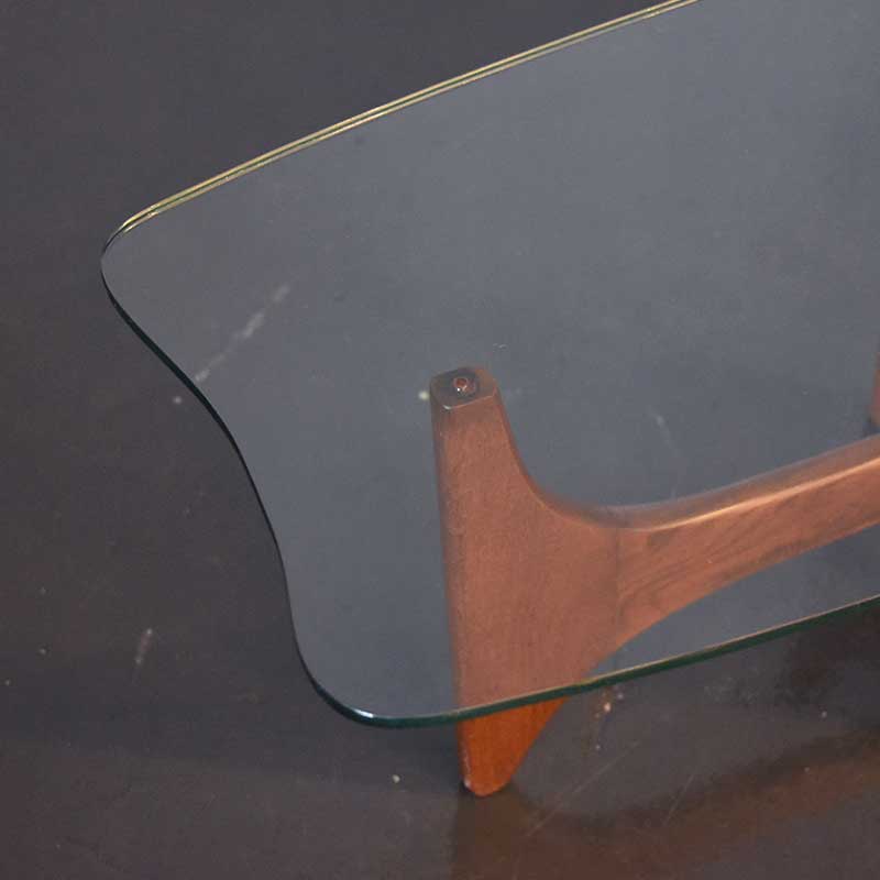 ヴィンティージ ミッドセンチュリー ガラストップ センターテーブル