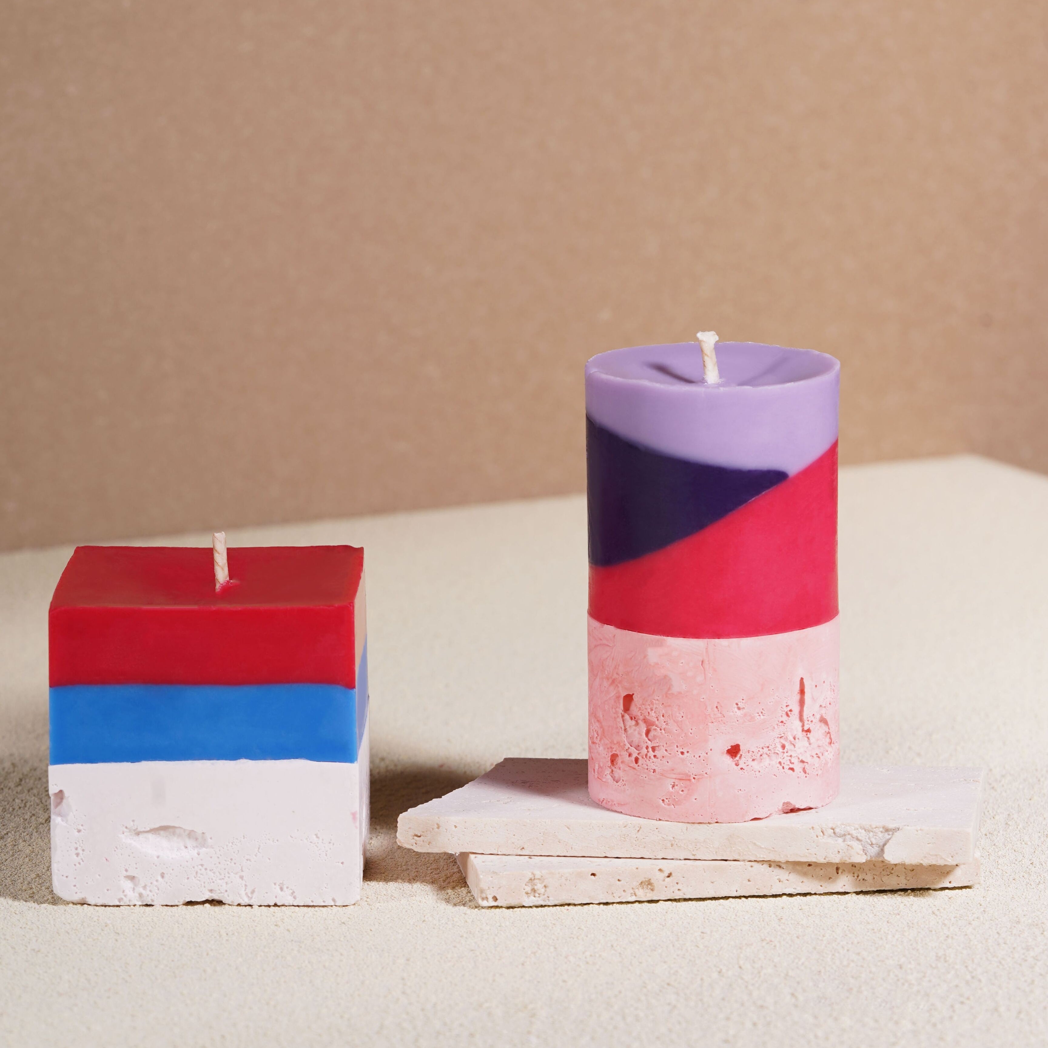バイカラーブロックキャンドル – kocol