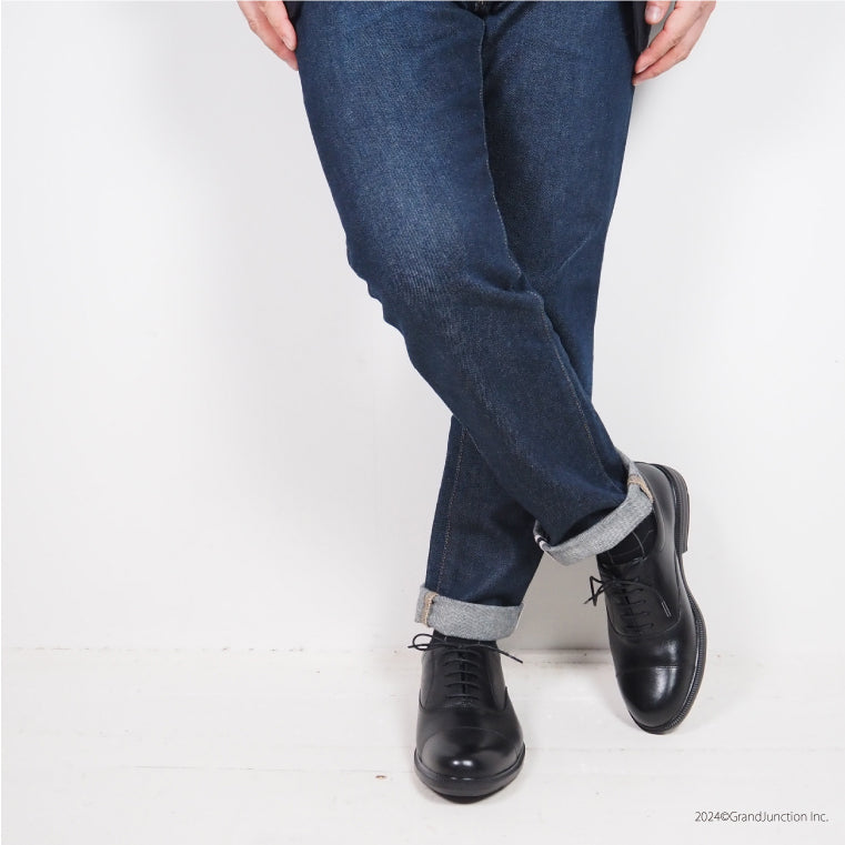 革靴 メンズ ビジネス 本革 軽量 柔らかい 内羽根 ストレート 幅広 4E