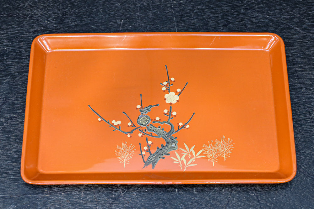 朱漆に添えられた梅の木で風情溢れるお屠蘇セット DC8689 – 古福庵