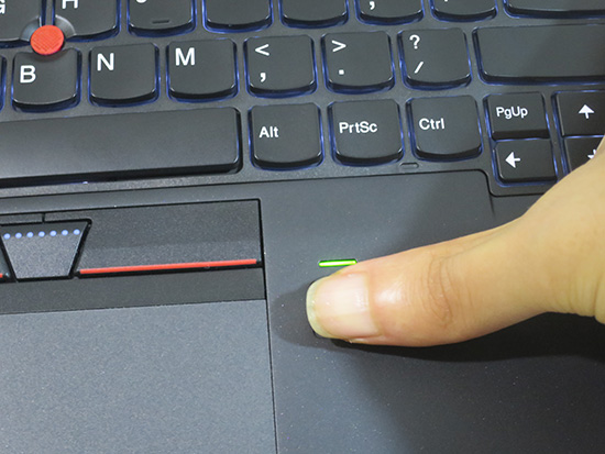 ThinkPad T460s 指紋認証 タッチ式で認識が速くて正確 | ThinkPad