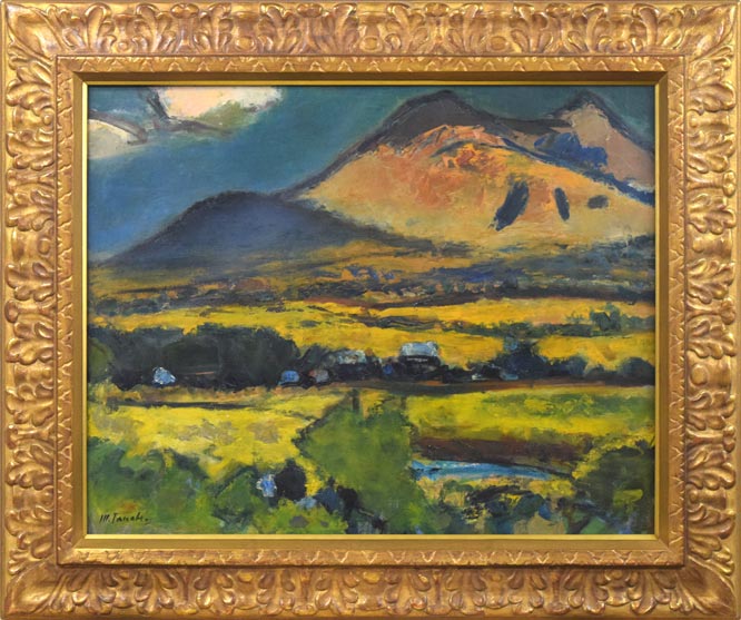 田辺三重松「黒岳（大雪山）」水墨画・色紙 絵画買取・販売の小竹美術