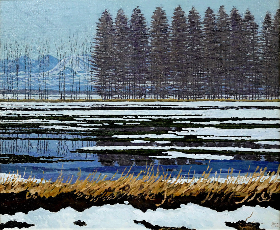 高橋幸男「十勝風景」油絵・F12号 絵画買取・販売の小竹美術