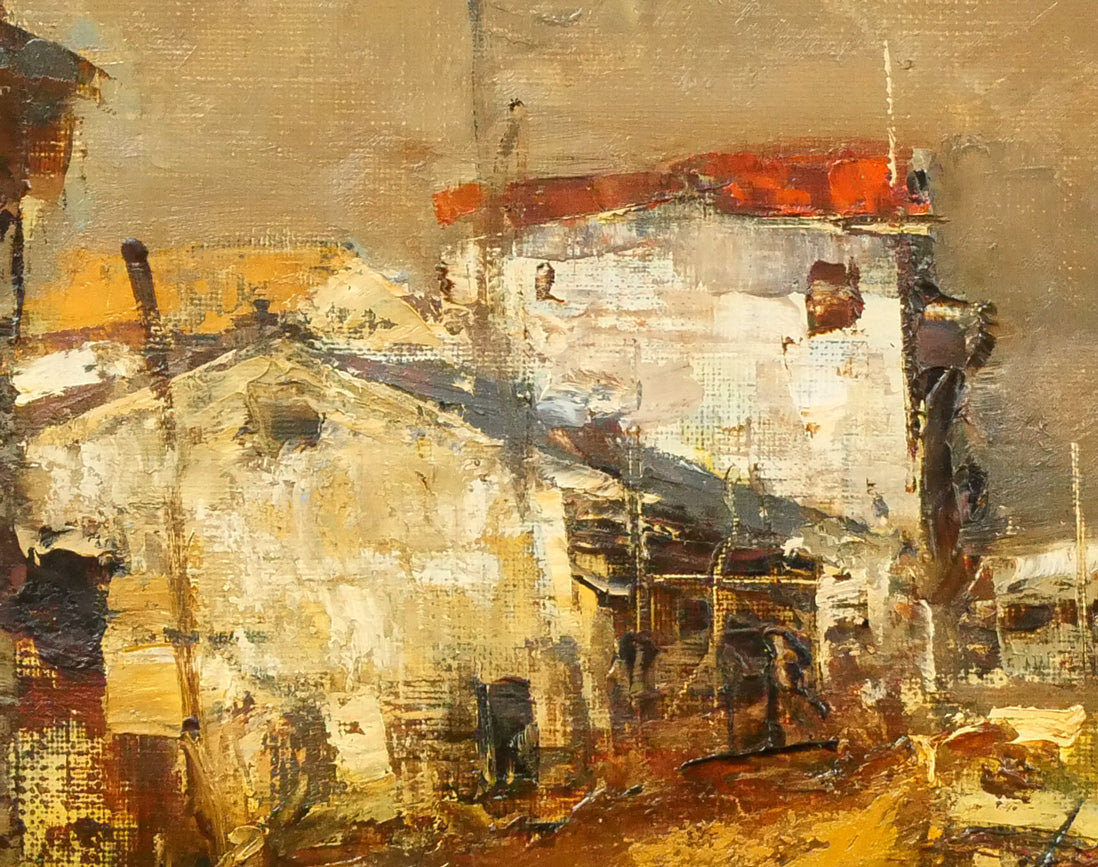 山本巌「午後の房総風景」油絵・F6号 絵画買取・販売の小竹美術