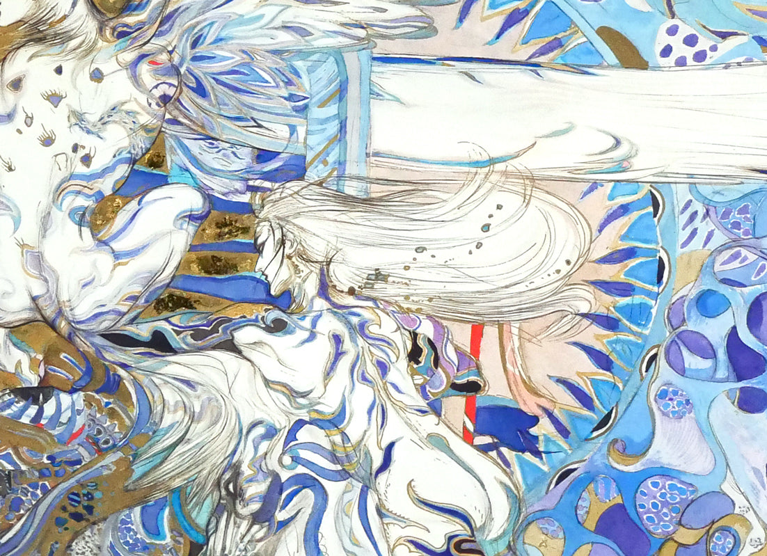 天野喜孝「飛天Vデラックス」ジクレ版画 絵画買取・販売の小竹美術