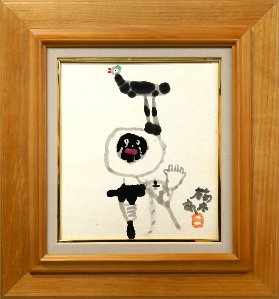 北村西望「将軍の孫」ブロンズレリーフ額装 絵画買取・販売の小竹美術