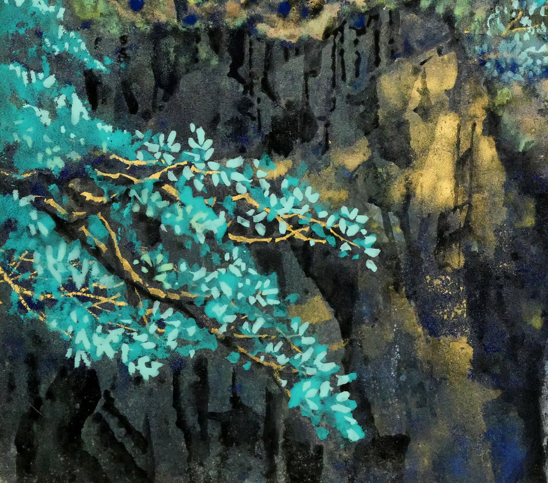 後藤純男「深山浄韻」日本画・P10号 絵画買取・販売の小竹美術