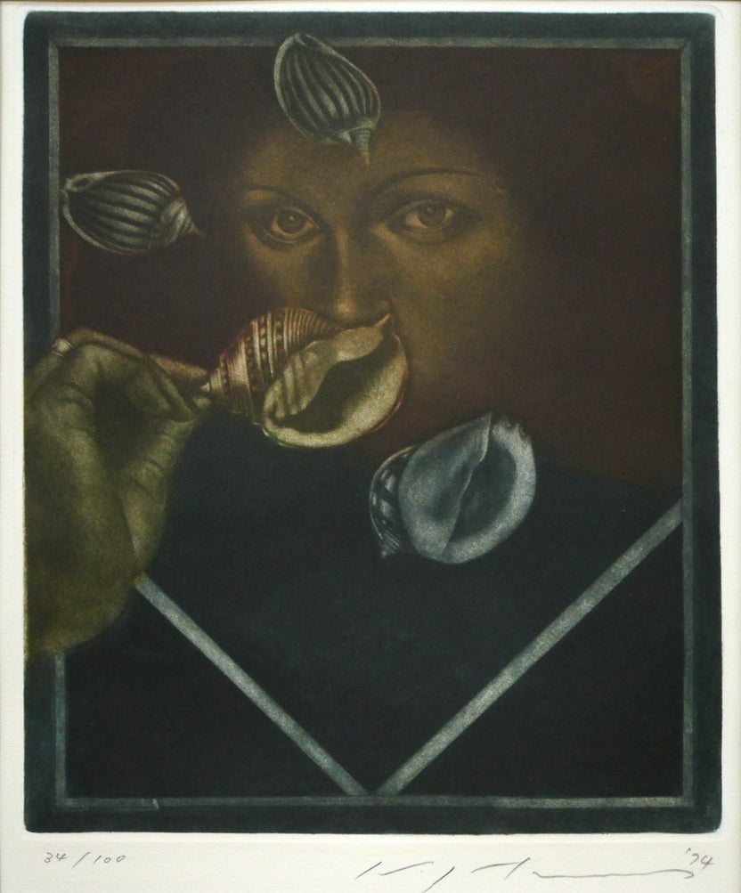 池田満寿夫「女の肖像」銅版画 絵画買取・販売の小竹美術