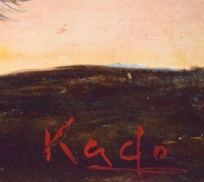 角浩「望郷（ドンキホーテ）」油絵・SM 絵画買取・販売の小竹美術