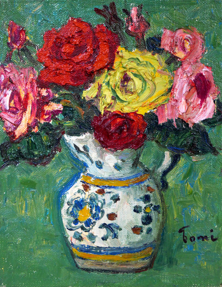 真作】レスリーセイヤー油彩4号