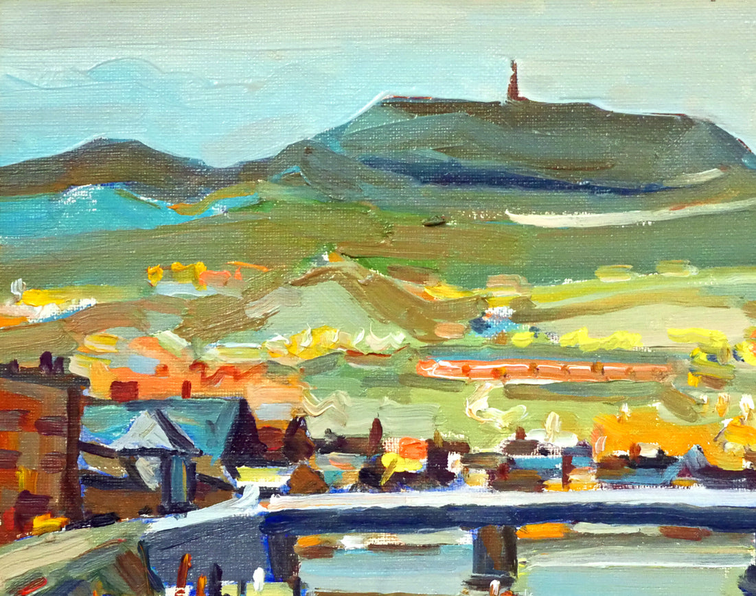 小川清「小樽運河」油絵・F4号 絵画買取・販売の小竹美術