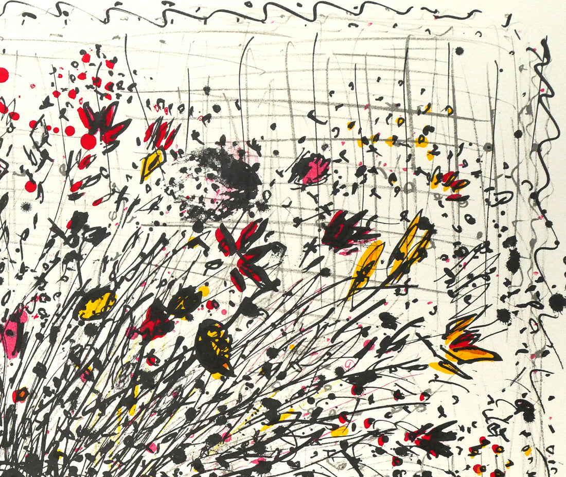 小野州一「花」リトグラフ 絵画買取・販売の小竹美術