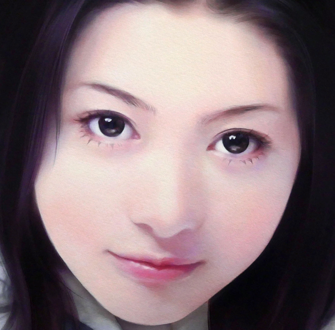 平凡&陳淑芬(コモン&チェン・シュウフェン)「瞳」ジクレ+手彩 絵画買取