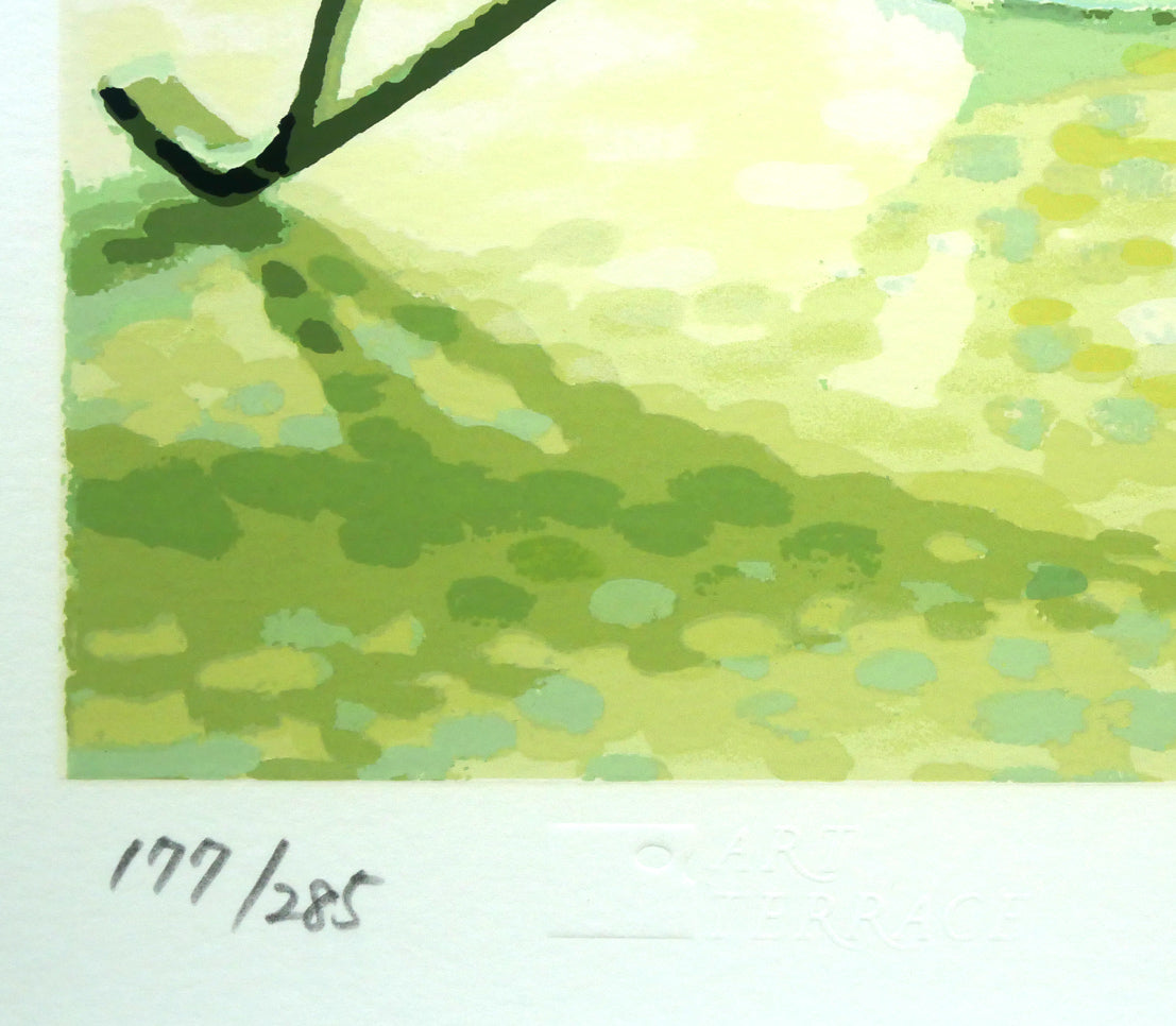 笹倉鉄平「エヴァーグリーン」シルクスクリーン版画 絵画買取・販売の