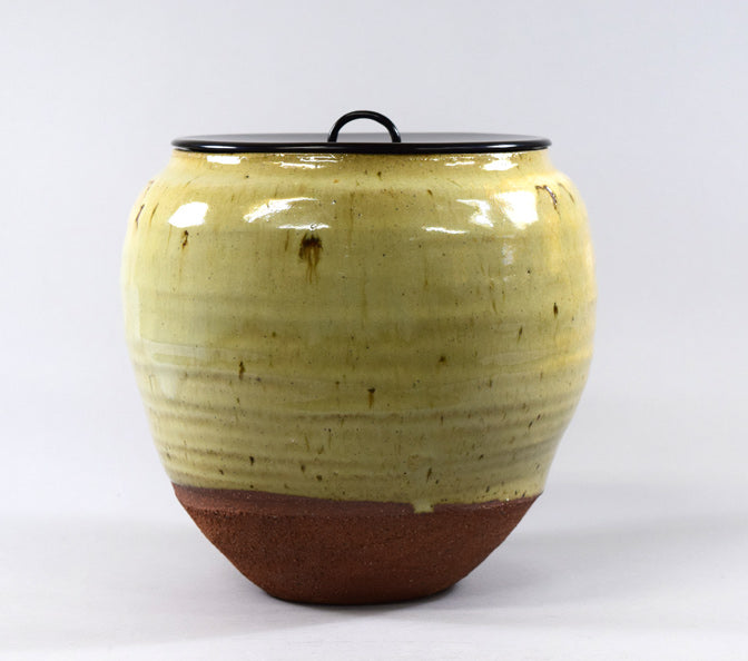石黒宗麿「灰失透釉壺」清水卯一鑑識箱付き 絵画買取・販売の小竹美術