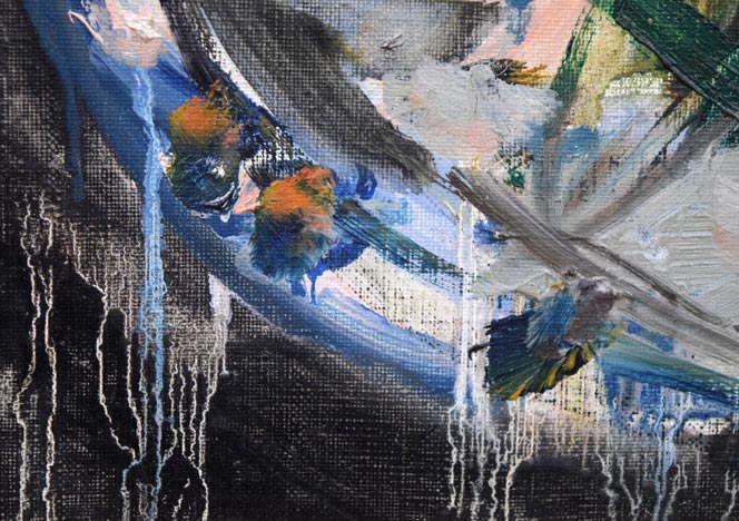 冬うー特価』 田中義昭 『冬木立 (冬樹)』 油絵 F10号 132万円 ハピ