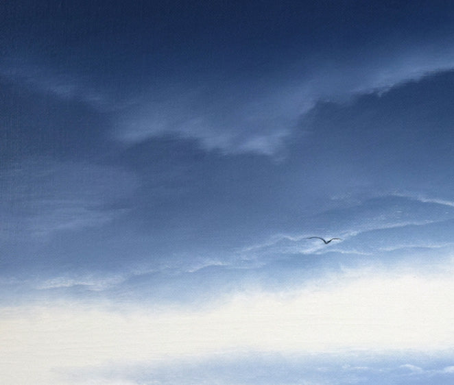 森田哲隆「節厳（室蘭・大黒島）」油絵・F10号 絵画買取・販売の小竹美術