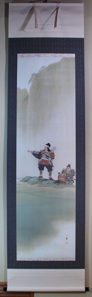 新田義貞 稲村ヶ崎之図｜新・古美術 高美堂（こうびどう）｜掛軸販売