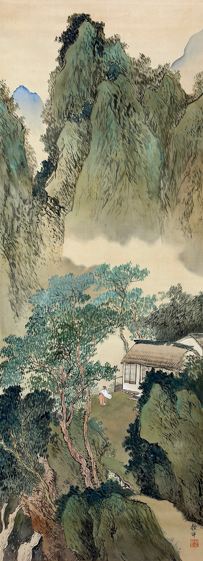 青緑山水｜新・古美術 高美堂（こうびどう）｜掛軸販売・通販・買取