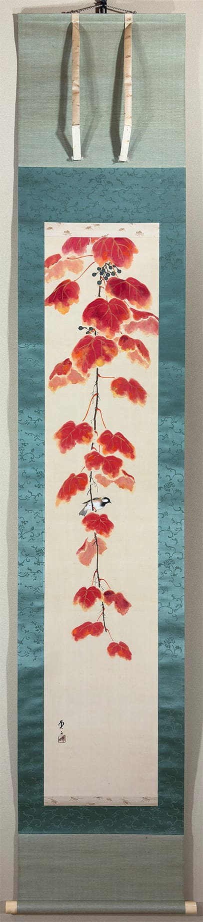 紅蔦小禽｜新・古美術 高美堂（こうびどう）｜掛軸販売・通販・買取