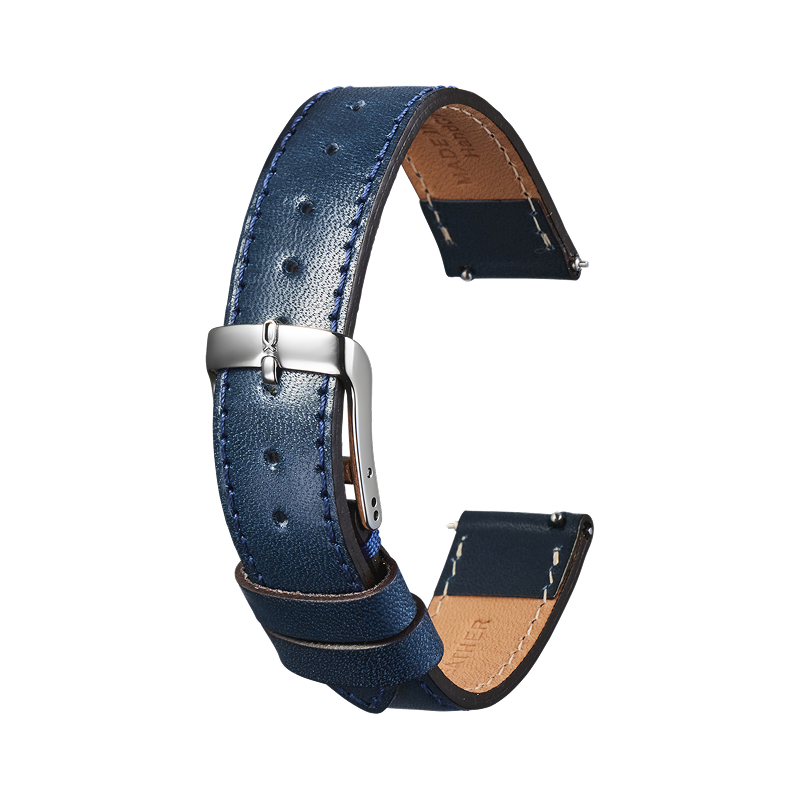 Knot S18-TT-NV 時計ベルト バンド 本革 18mm ネイビー 栃木レザー