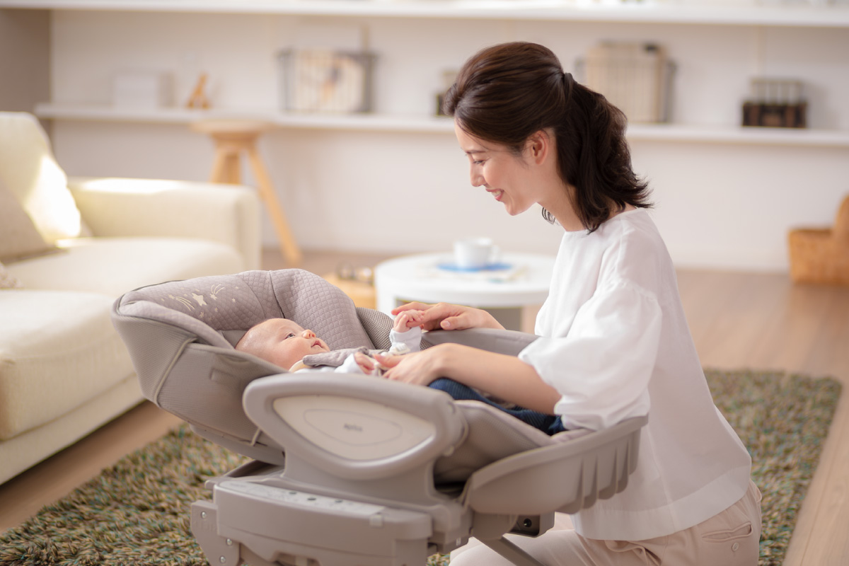 赤ちゃんの眠りをサポート！aprica（アップリカ）のハイローチェアの