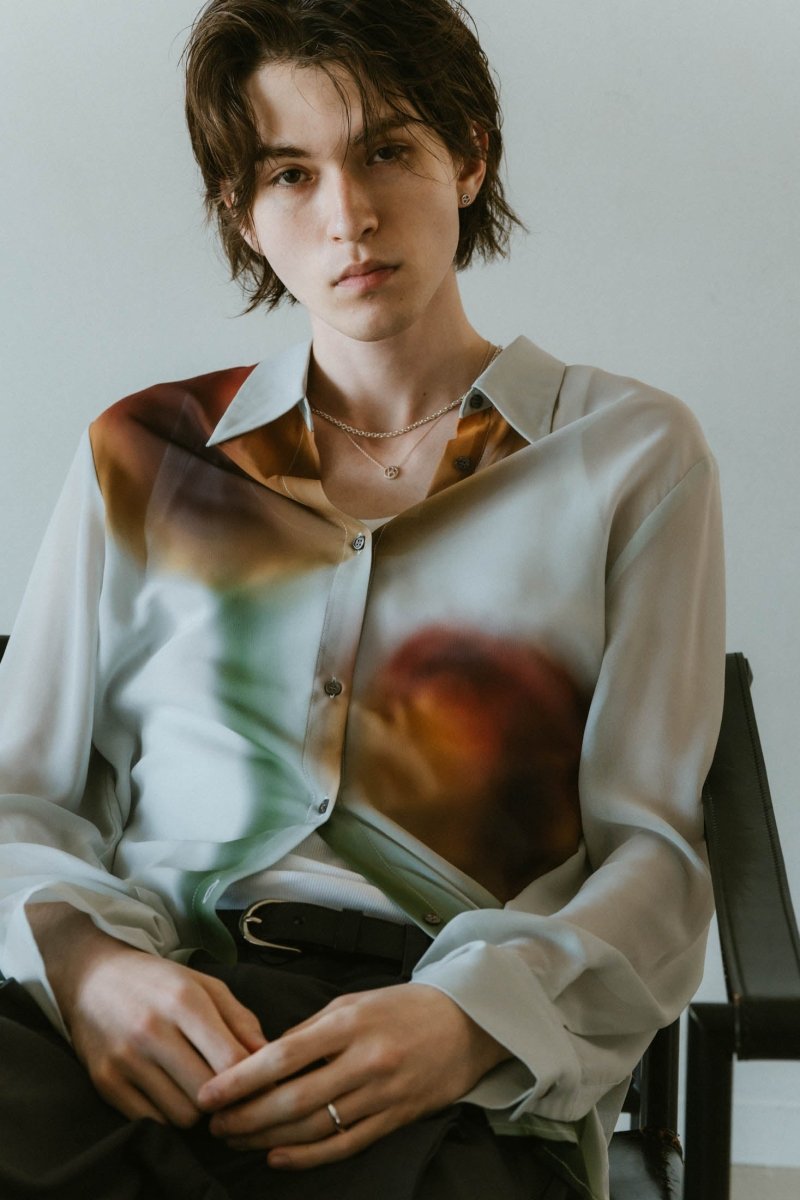 flower print sheer shirt(unisex)/3color | KNUTH MARF
