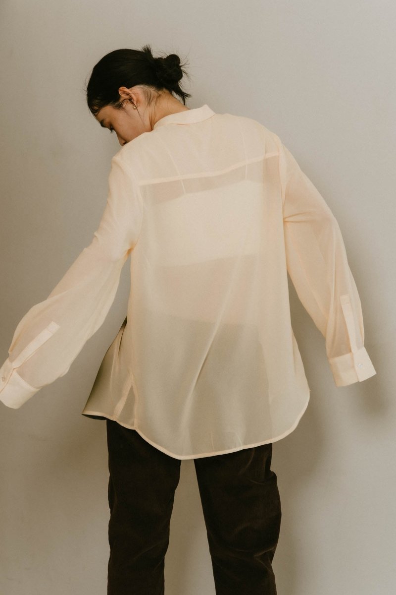 flower print sheer shirt(unisex)/3color | KNUTH MARF