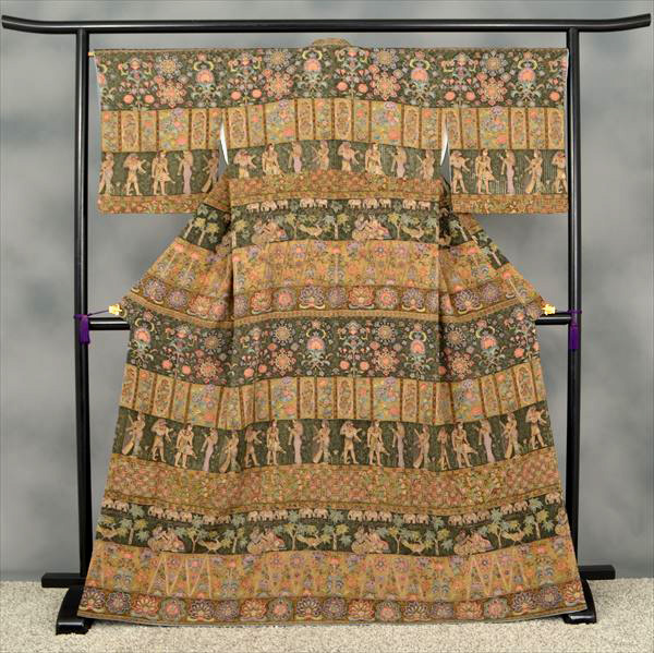 訪問着[総スワトウ刺繍]｜着物レンタルあき (来店着付け無料・全国配送