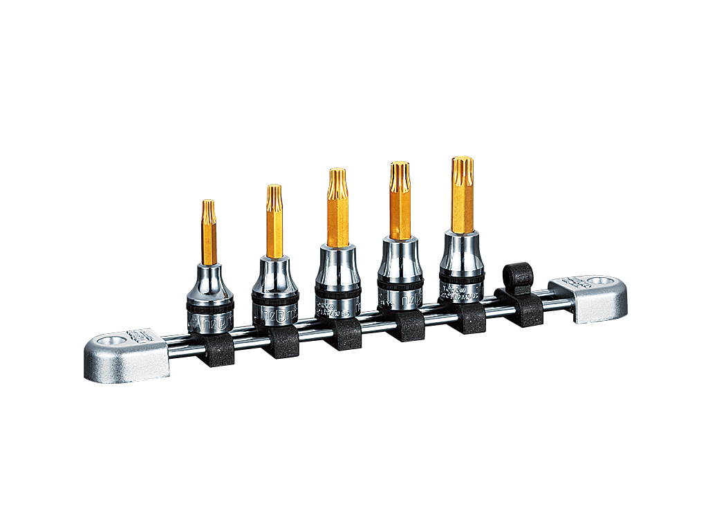 ネプロス 9.5sq.T型トルクスビットソケットセット[5コ組] | KTC