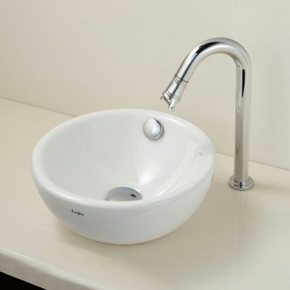 カクダイ 493-018 丸型洗面器 Luju φ290×H135 置型 陶器製｜建材・住宅