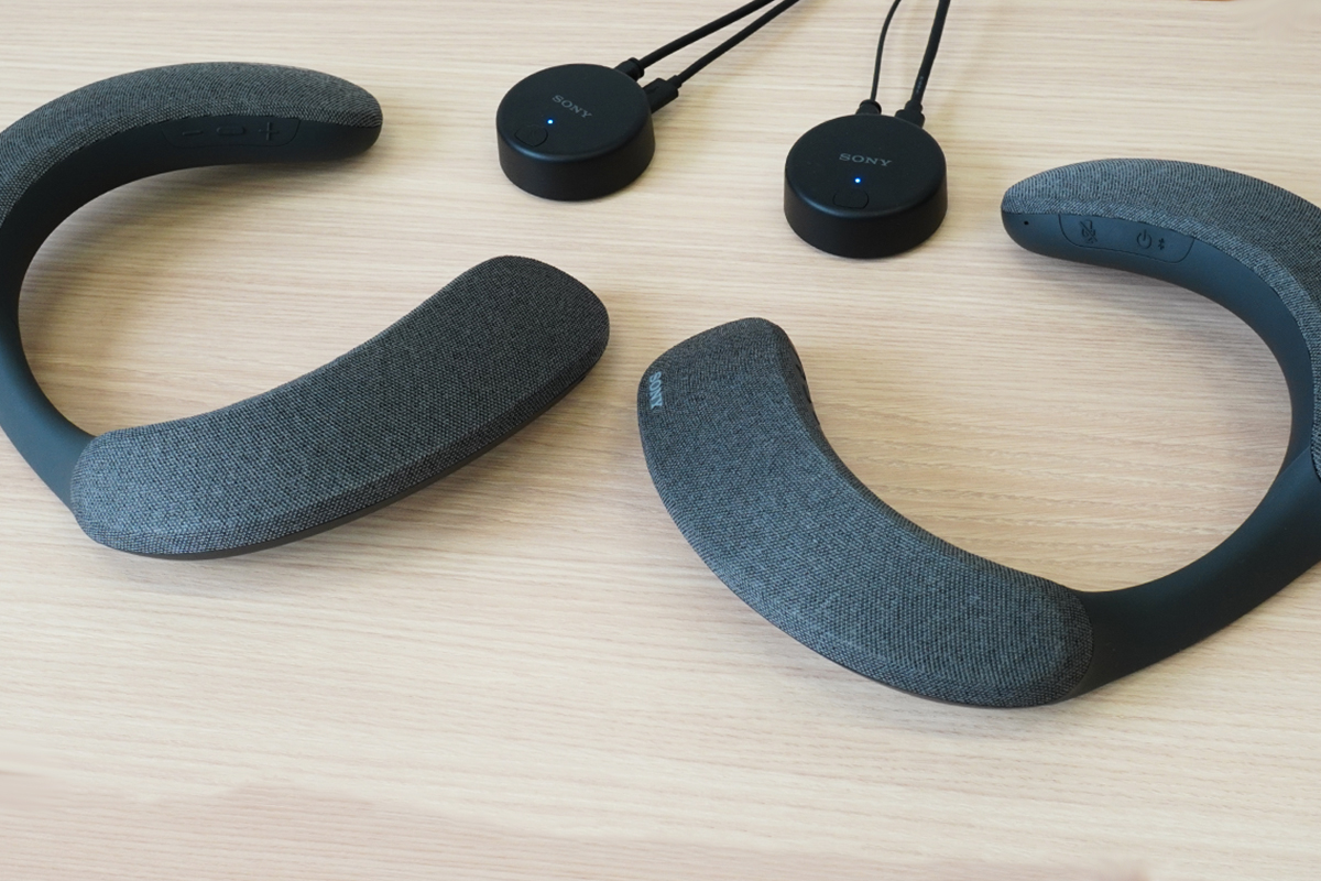 立体音響に対応したワイヤレスネックバンドスピーカー「SRS-NS7