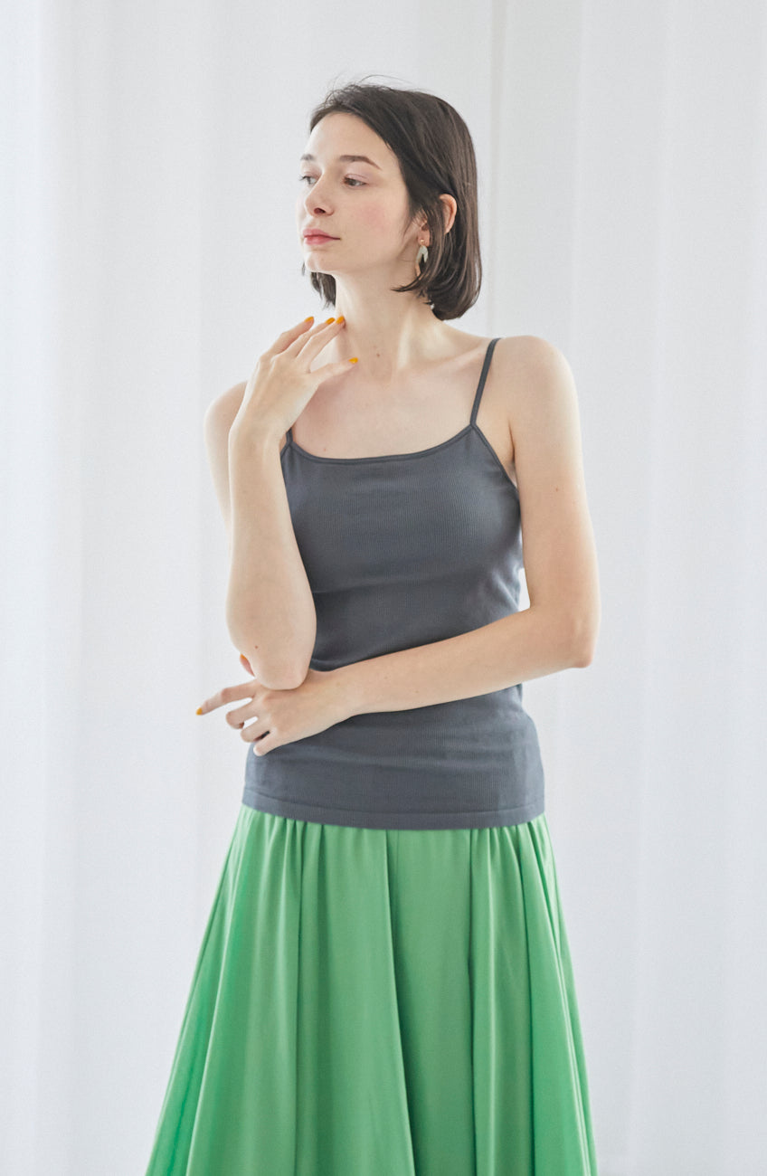 オーガニックコットンサーキュラージャージーカップ付キャミソール